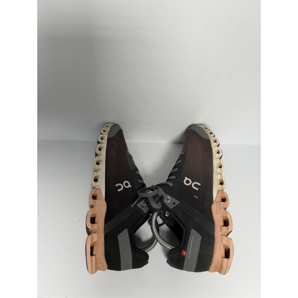 On Running Cloudswiss Shoes Women's US 8.5 Black Peach CloudTec Runners - Picture 2 of 9
